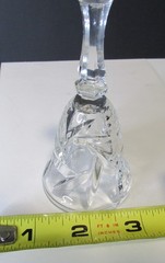 Vintage Cut Crystal Bottle Taster • 4.5” • 3 oz • Handled Port Sipper • Etched