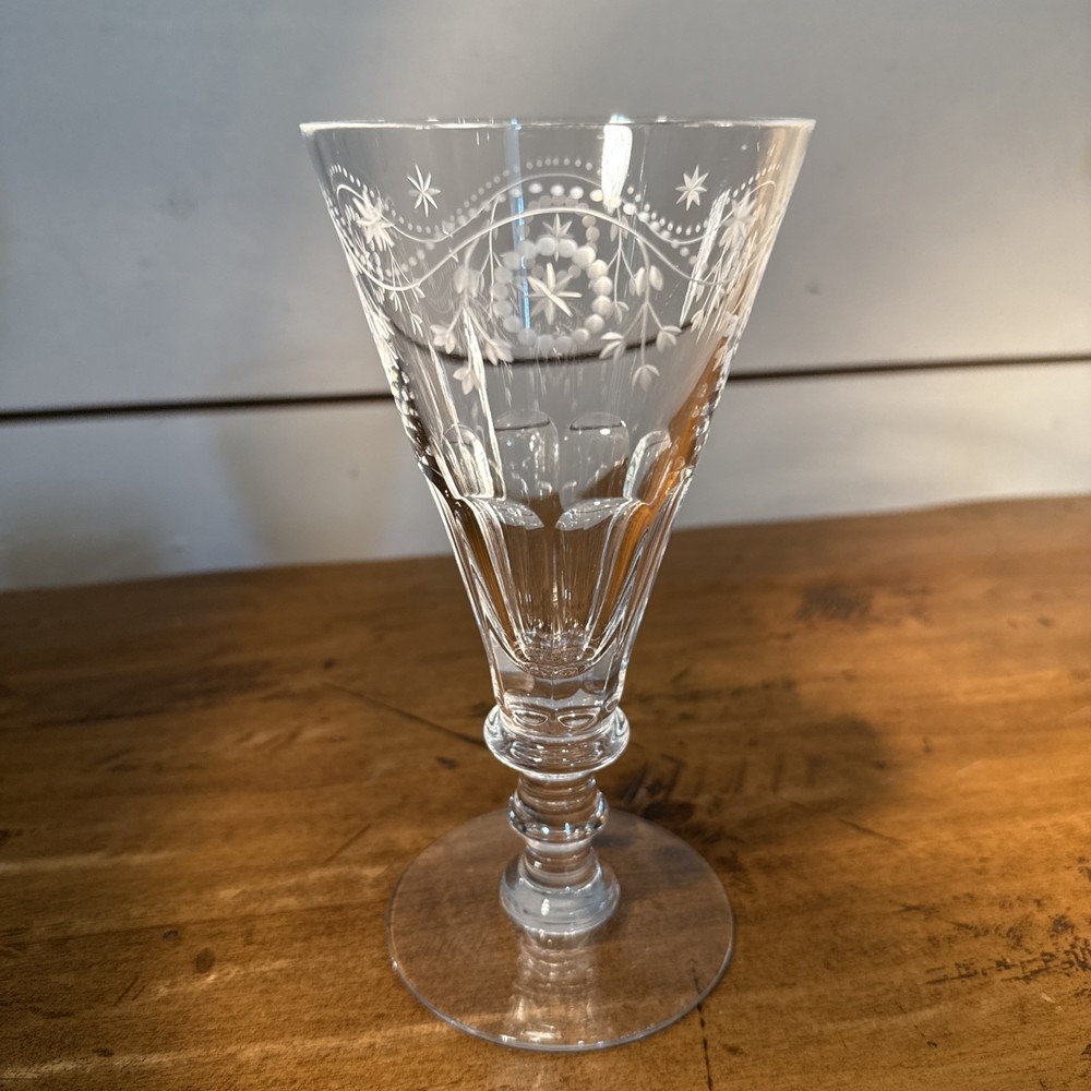 William Yeoward Crystal BUNNY 6 7/8 “ Wine Goblet; United Kingdom- Exc Condition