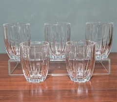 Set of 5 Marquis by Waterford OMEGA Double Old Fashioned Whiskey Glasses 4-3/8″