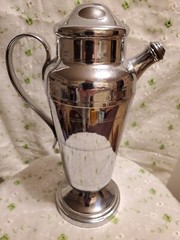 VTG DEPR ERA ART DECO FARBERWARE COCKTAIL SHAKER CHROME PLATED