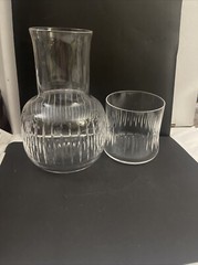 Sonnet Crystal Carafe Set Tumble Up. Made in Portugal.