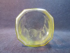 Hocking Princess Ice Tea Flat Tumblers 5 1/4″ Topaz Yellow Set of 4 Excellent