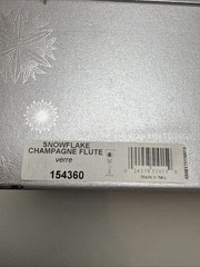Waterford Crystal Snowflake Wishes Courage Flute 2nd Edition NIB