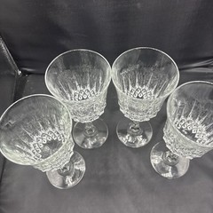 Crystal Wine Glasses 2 Sets of 4 available $19.99 a set.