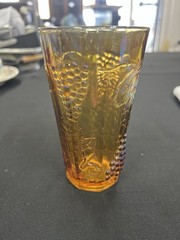 Vintage Indiana Glass Harvest Grape Marigold Carnival Tumbler/Water Glass