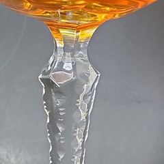 Traube by Nachtmann Topaz Amber Cut To Clear Crystal 8″ Hock Orange Wine Glass