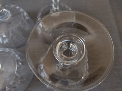 Vintage Cristal D’Arques Durand Champagne Sherbert Glasses Pompadour Set of 4
