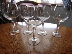 Wine Blown Crystal Multi-Sided Stem – Set of 5