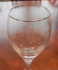 LENOX CRYSTAL «ERIN» PATTERN PLATINUM TRIM WATER GOBLET GLASS (S) 8 5/8″
