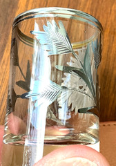 6 Shot Glasses Hummingbird & Flowers Sterling Silver Overlay-Peruvian Art/Crafts