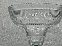 TWO Cristal D’Arques-Durand Sombrero Pattern Margarita Glasses Green Stem