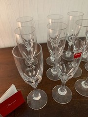 16 Baccarat Monaco Crystal Champagne Flutes (Price Per Piece)