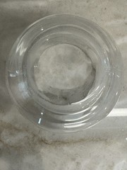 VTG Pier 1 Etched Clear Stemless Wine Glass, 5″ Tall x 3″ Wide at Top