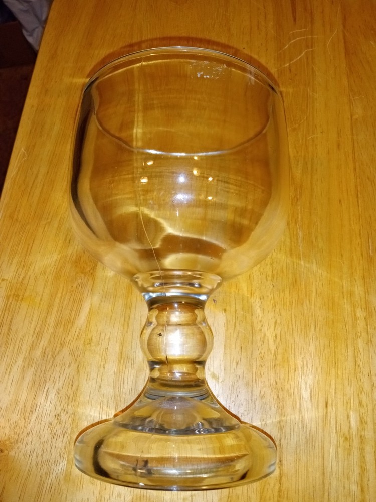 2S Heavy Bar Clear Glass Cocktail Goblet Beer Schooner 16 oz 7-3/8″ Tall 3 lb