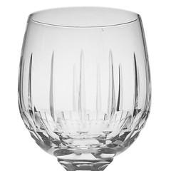Schott Zweisel Wine Glass Mayfair Vertical Cuts Round Bowl Stemware 6 1/8