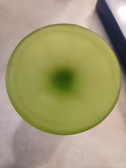 Vintage Indiana Glass Co. Lime Green Frosted Glass Goblet, Colony Harvest Grape