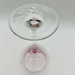 Lenox Crystal Heather Pink Balloon Wine Glasses 8 7/8”