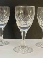Royal Briefly Gainsborough 4-3/4” Sherry / Aperitif Crystal Glasses, Set of 4