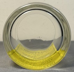 Vintage 1960’s Caution Intercourse Novelty Rocks Glass MCM Funny Bar Gag Gift