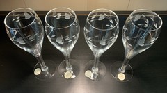 Vintage Princess House Heritage Tulip Champagne Flutes Glasses Set Of 4