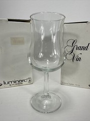 12 Luminarc Grand Vin Arc J.G. Durand Wine Taster Glasses with box France VTG