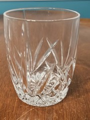 Set 4 Waterford Marquis Brookside Oversized Crystal Double Old Fashioned Glasses