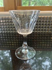BEAUTIFUL Emperor Clear by Josair Heavy Cut Crystal Liqour Cocktail Glass 6″H