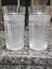 Pair of Vintage Libbey USA Radiant 15 Oz Glasses Tumblers 6″ Tall – Discontinued