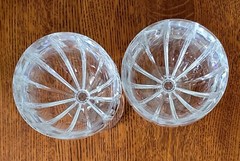 2 Waterford Crystal Marquis Omega 8.5″ Tall Wine Goblets Glasses Vintage