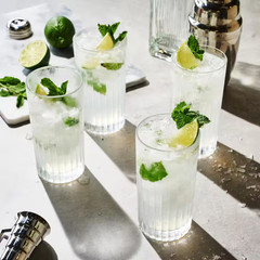 14 Oz. Crystal Highball Glasses Cocktail Glass Wedding or Anniversary Special Oc