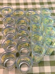Pfaltzgraff Summer Breeze Old Fashioned Glassware Tumblers, Set of 20