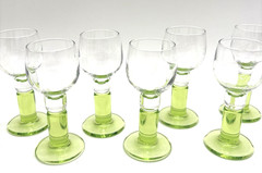 11 Lime Green Stem Liqueur or Port Glass Bormilio Rocco Limocino Goblet Cordial