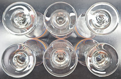 7 Royal Norfolk Mambo Iced Tea Set Libbey Fiesta Rainbow Striped Goblet Stemware