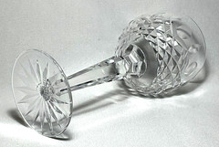 WATERFORD ~ Elegant Cut Crystal 6 oz. HOCK WINE GLASS (Kenmare) ~ Ireland