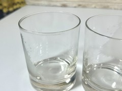 Low Ball Bar Glasses Set Of 4 Christmas Tree Etched Glass Holiday