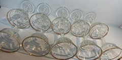 Reduced Antique Gold Rim Cordial Glasses Set Of 10 Bellbrook Betty Vintage