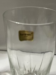 SET OF 2 LUMINARC CLEAR HIGHBALL GLASSES WITH STARBURST BOTTOM USA