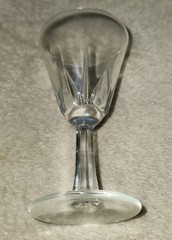 Vintage Clear Glass Cordial Sherry Port Liquor Fluted Pedestal