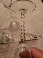 crystal d’arques champagne flutes Set 6 2″ X 6 1/4″ Twisted Stem