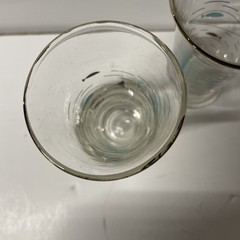 (8)Vintage Libbey Mid Century Modern MCM 4.5″ Aqua Atomic Fish Tumbler Glass