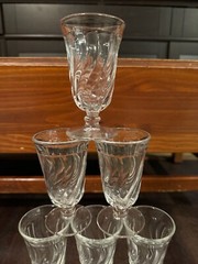 Ten 4 5/8 Inch Fostoria Colony (2412) Juice Glasses
