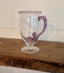STEUBEN-Carder Era Colorless & Amethyst Cintra ‘Mat-Su-No-Ke’ Tumbler-Shape 3329