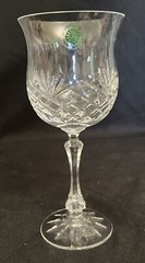 Galway Crystal Wine Glasses Kaitlyn Pattern 7-3/8” Tall Made in Ireland Set of 3