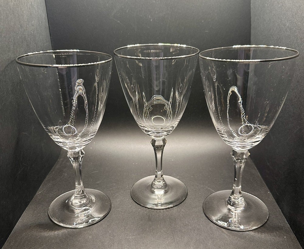 Set of 3 Lenox Montclair Water Goblets