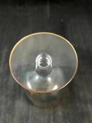 Glastonbury Lotus Goldenrod Pair of Iced Tea Glasses