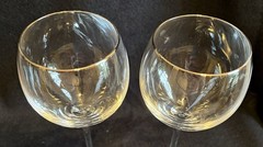 Lenox Crystal SOLITAIRE PLATINUM 8 3/4″ Water Goblets Set of 2