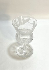 🌿 Signed Edinburgh Scotland Cut Crystal in the Thistle Pattern 4.5” Tall