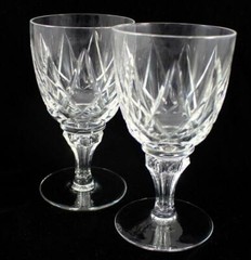 Royal Leerdam ALYCIA 2 Water Goblets EXCELLENT CONDITION