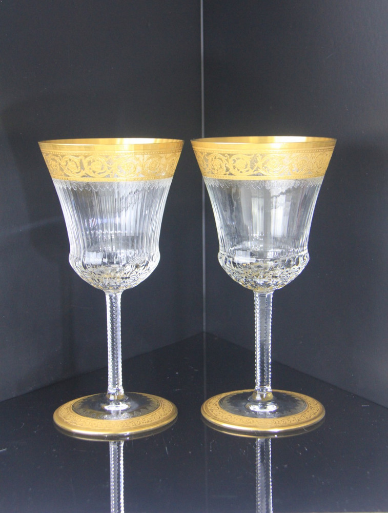 St. Louis Thistle Pattern Water Goblets & Claret Wine Glasses Sold Separately!