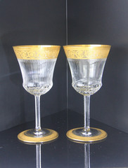 St. Louis Thistle Pattern Water Goblets & Claret Wine Glasses Sold Separately!